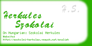 herkules szokolai business card